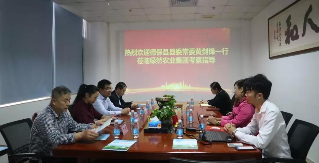 【集团动态】广西德保县县委常委黄剑锋一行莅临绿然集团考察指导工作