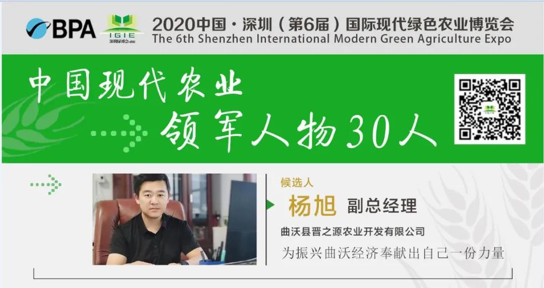 【现代农业领军人物30人】杨旭——做新时代好青年 树新时代好标杆